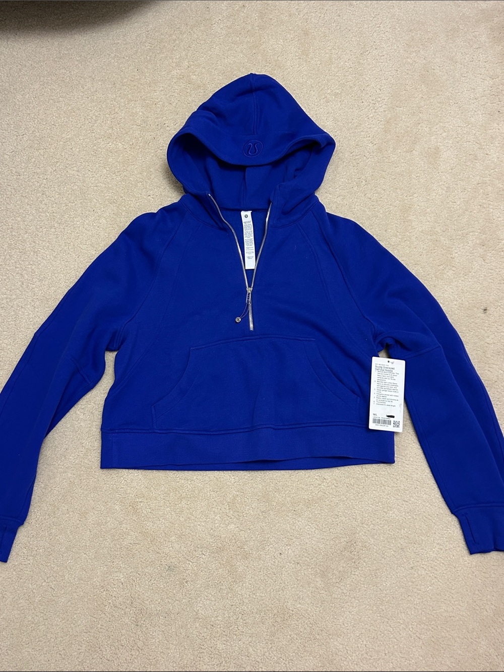 lululemon athletica Cobalt Blue Scuba Oversized Half-Zip Hoodie